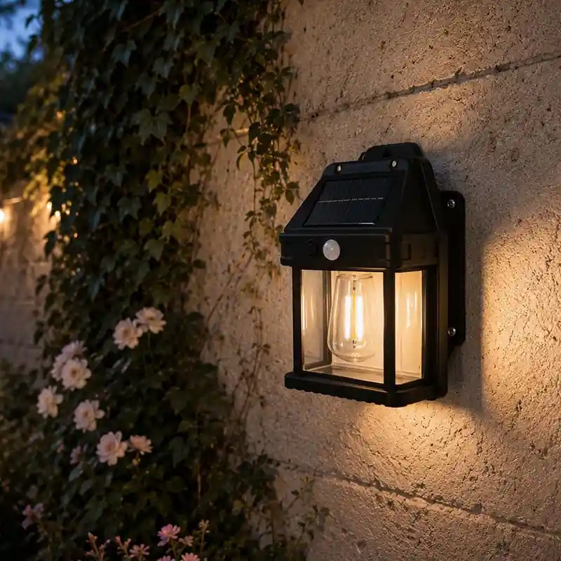 چراغ سولار باغی مدل سنسوردار